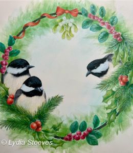 Winter Wreath Chickadee CP e-Packet and Prep Video